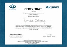 Certyfikat Akuvox