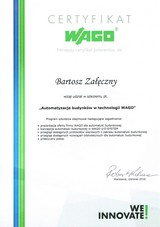 Certyfikat WAGO - automatyzacja budynków